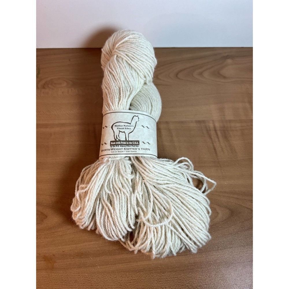 Mother Natures Finest Fiber Sports Weight Knitters Yarn 3.5oz Skein 250 Yards